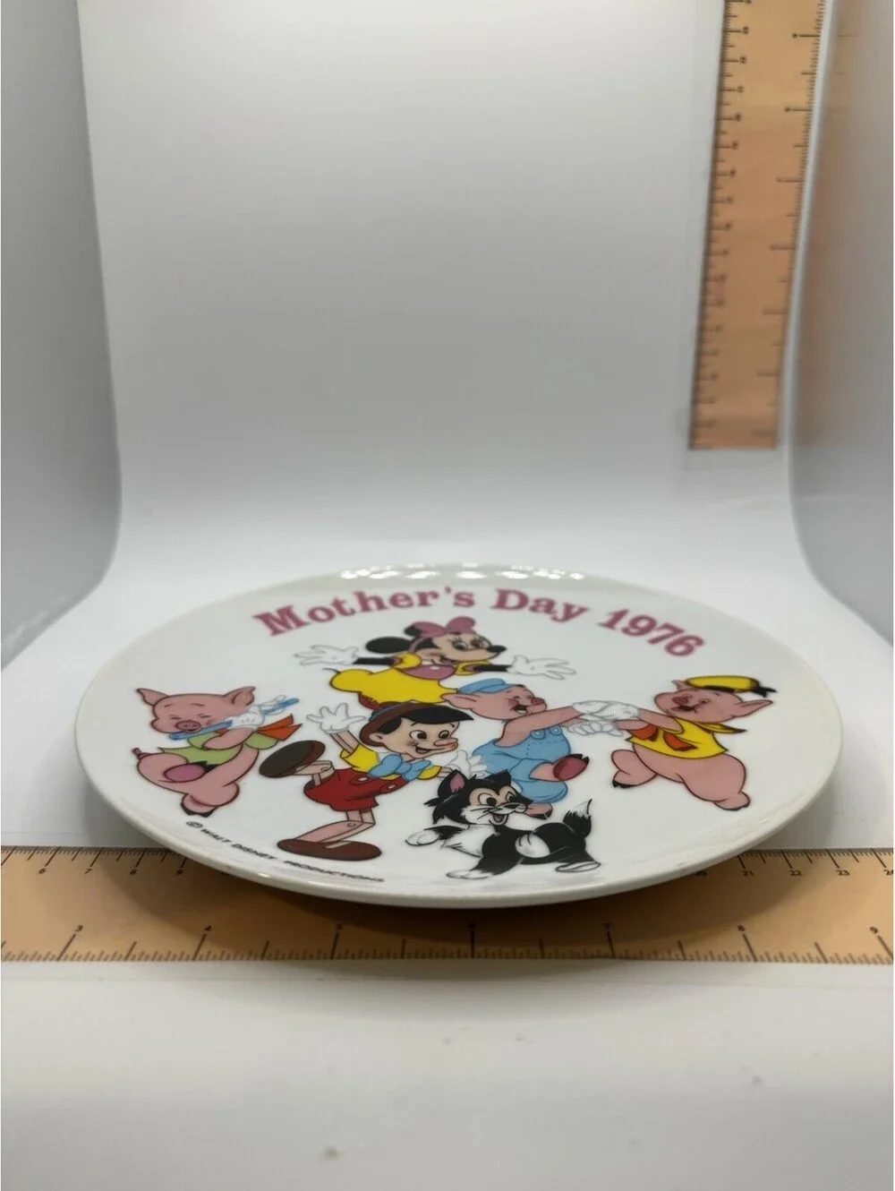 Walt Disney Mother's Day 1976 Limited Edition Plate Schmid Bros Original Box